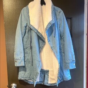VENUS Light Blue Denim Jacket with White Lining